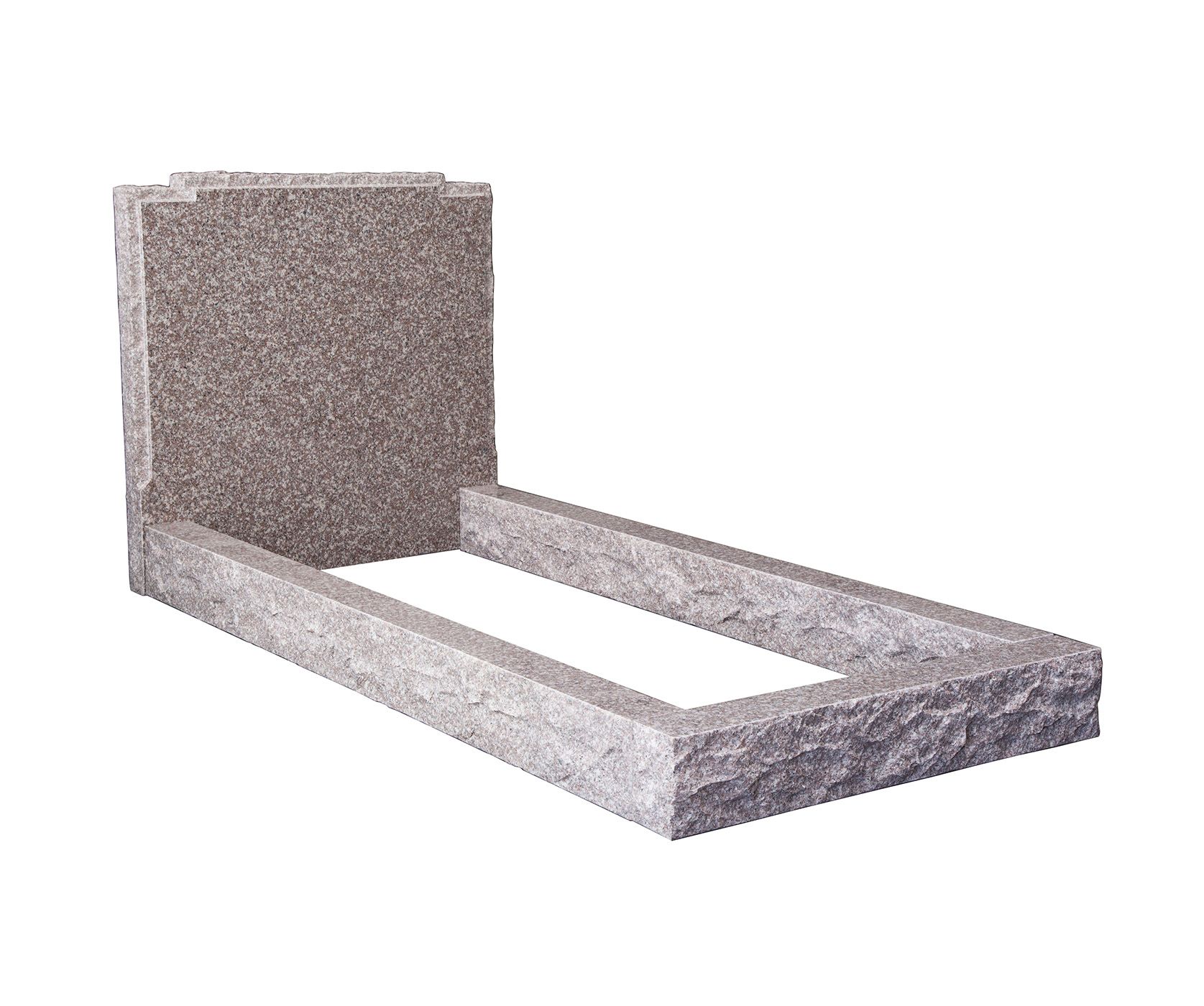 Alpine Brown Rustic Granite Kerbset Memorial