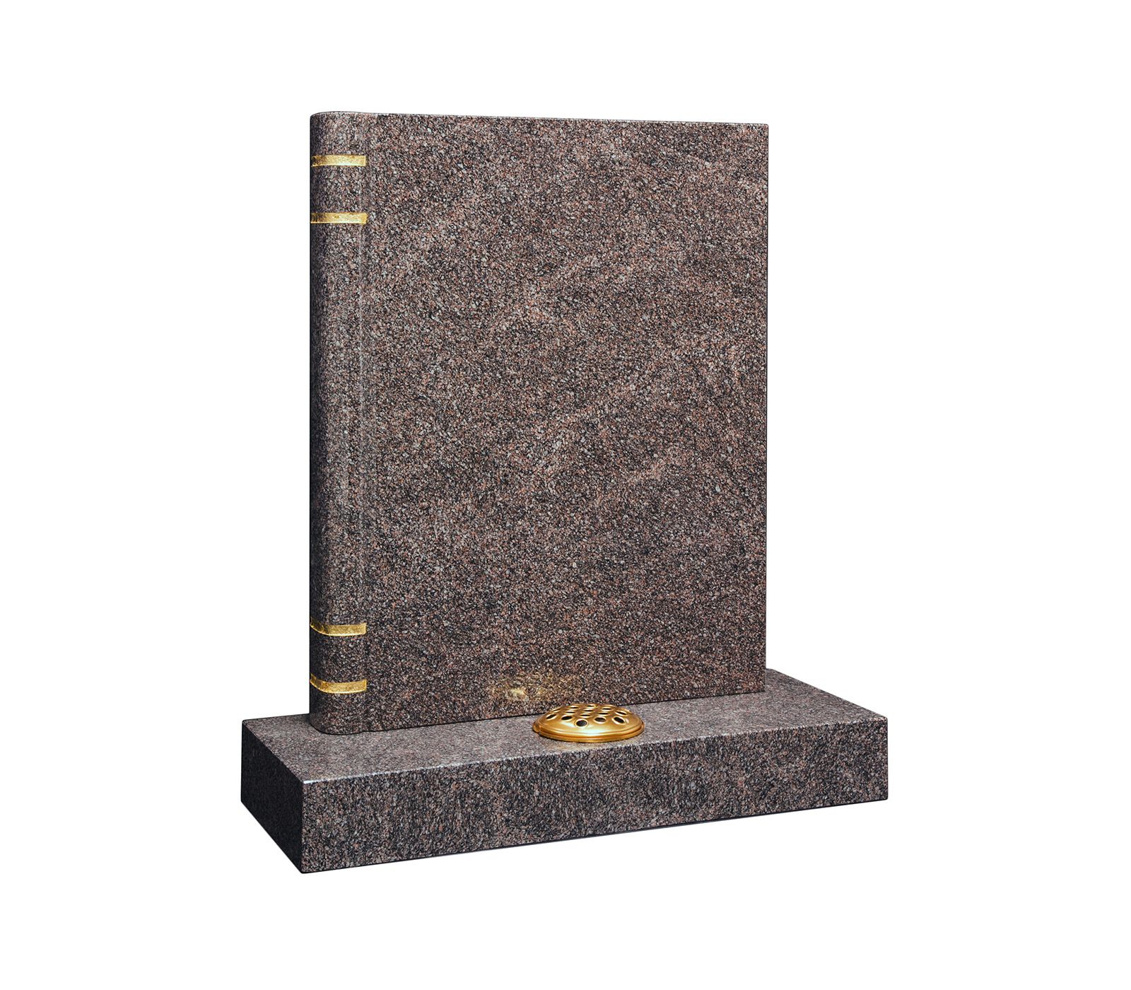 English Teak Granite Book of Life Memorial Headstone