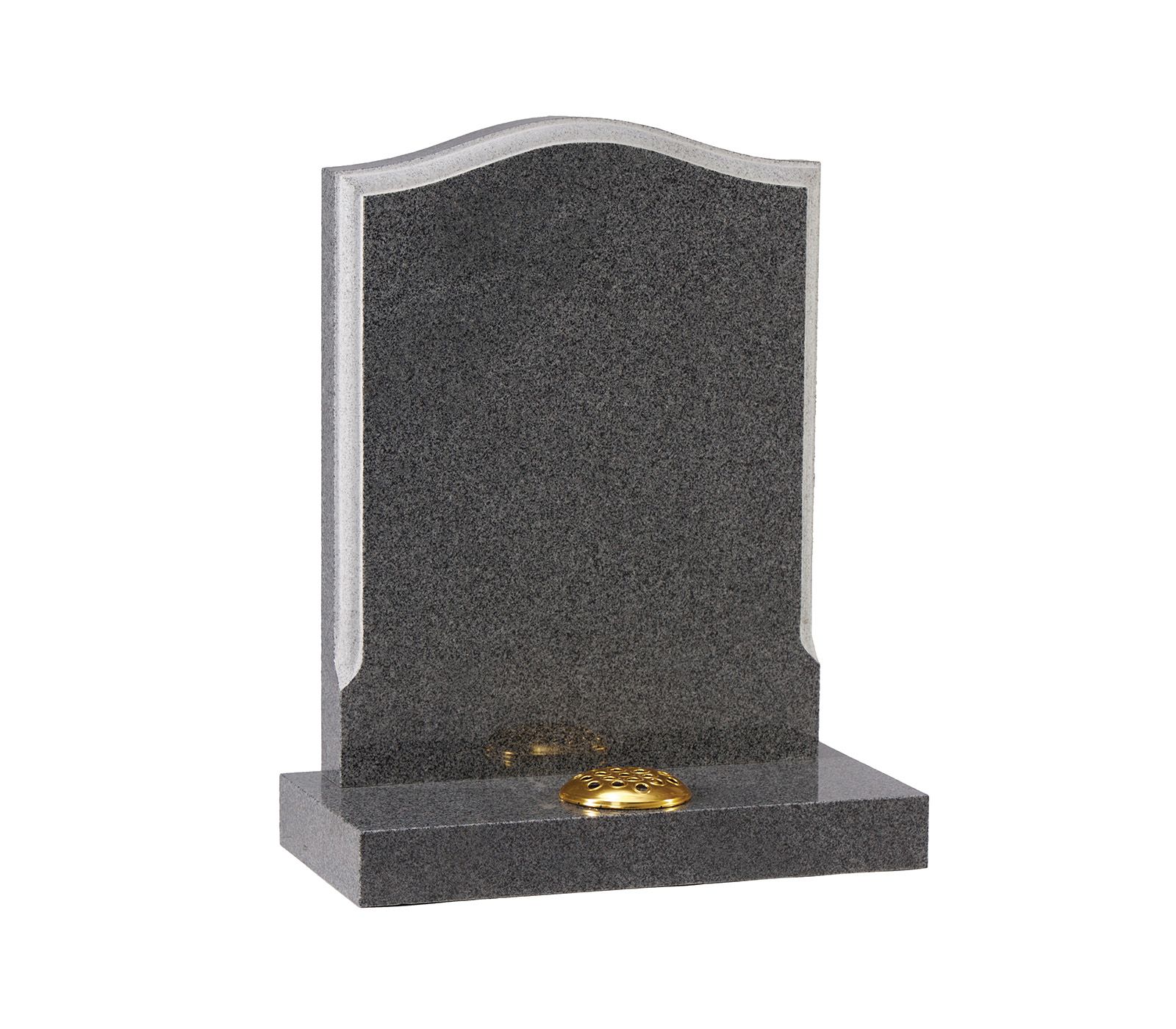Avon Grey Sanded Edge Granite Memorial