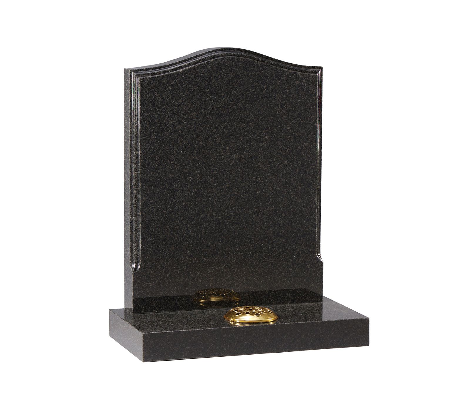 Dark Grey Polished Moulding Granite Memorial