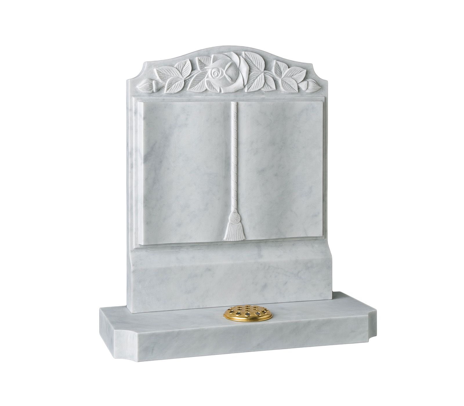 Marble Book Flower Churchyard Memorial