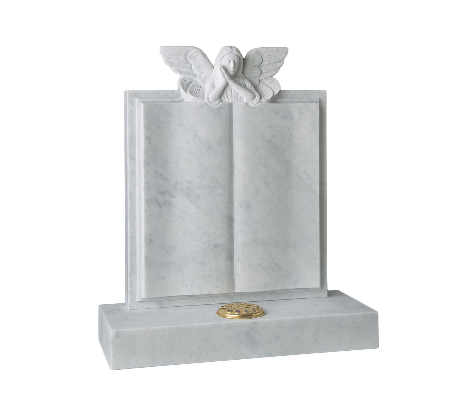 Marble Angel Book Churchyard Memorial
