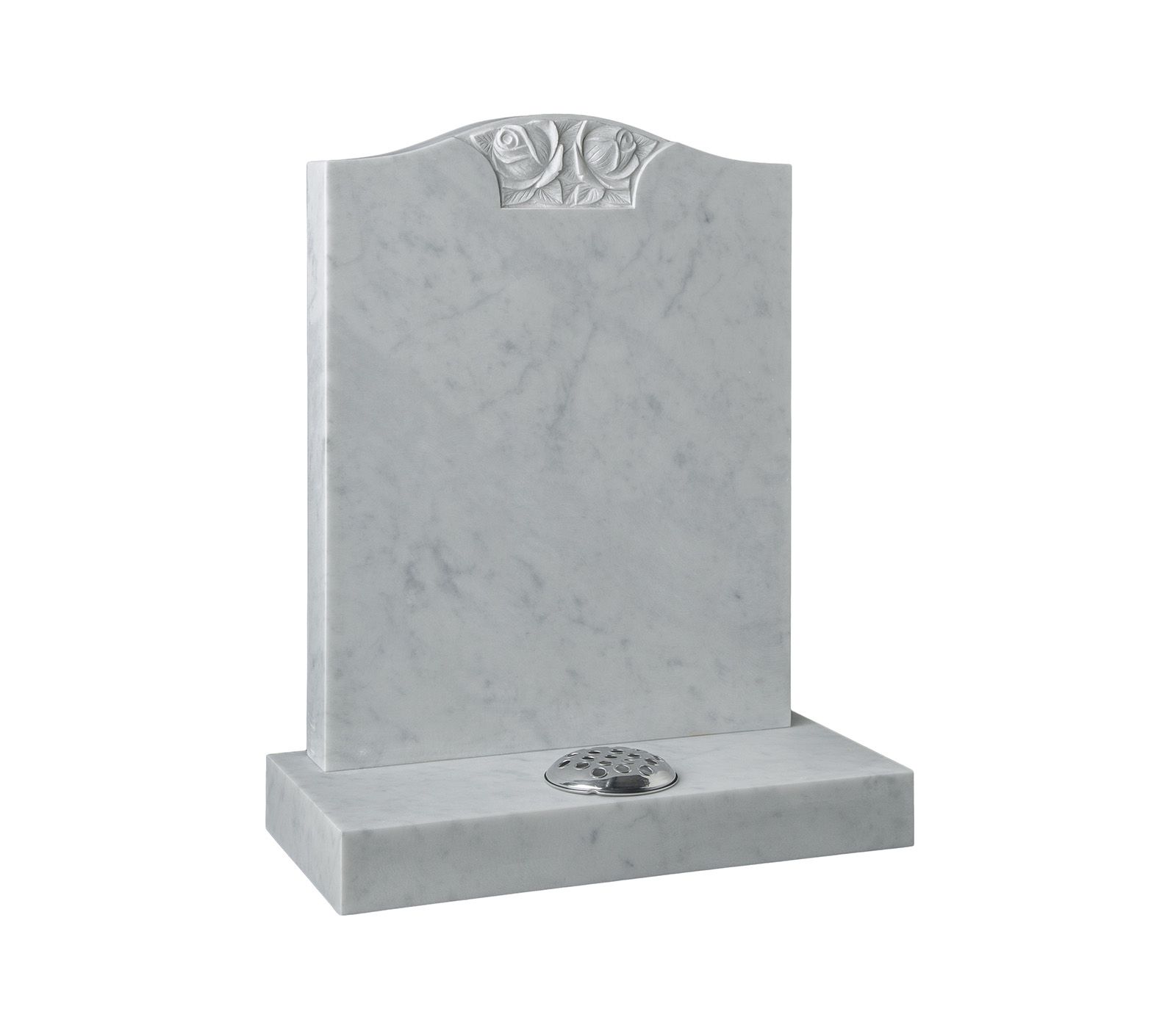 Marble Ogee Central Rose Memorial