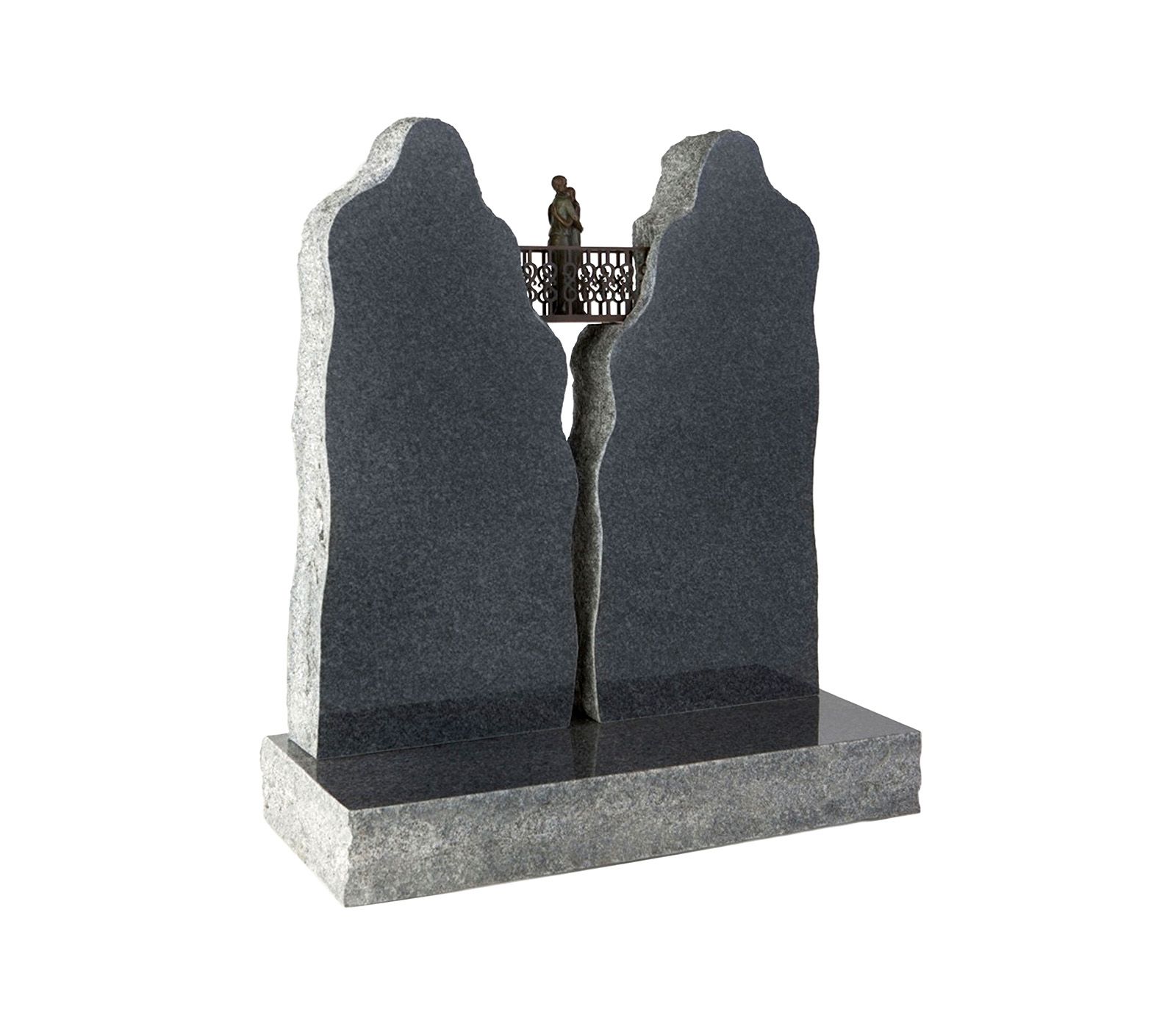 Glenaby Grey Granite Crossing Memorial Headstone