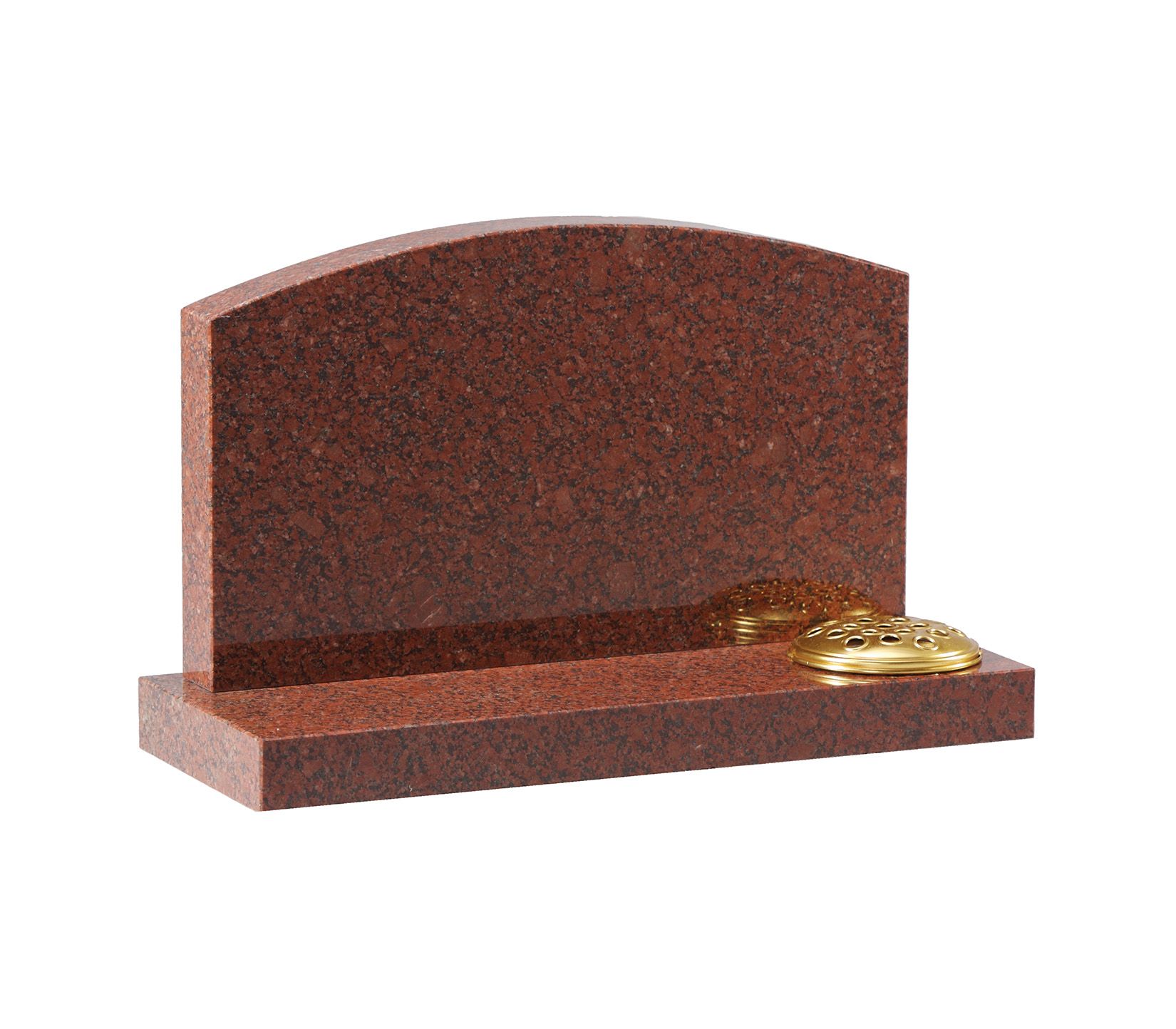 Ruby Red Oval Granite Cremation Memorial