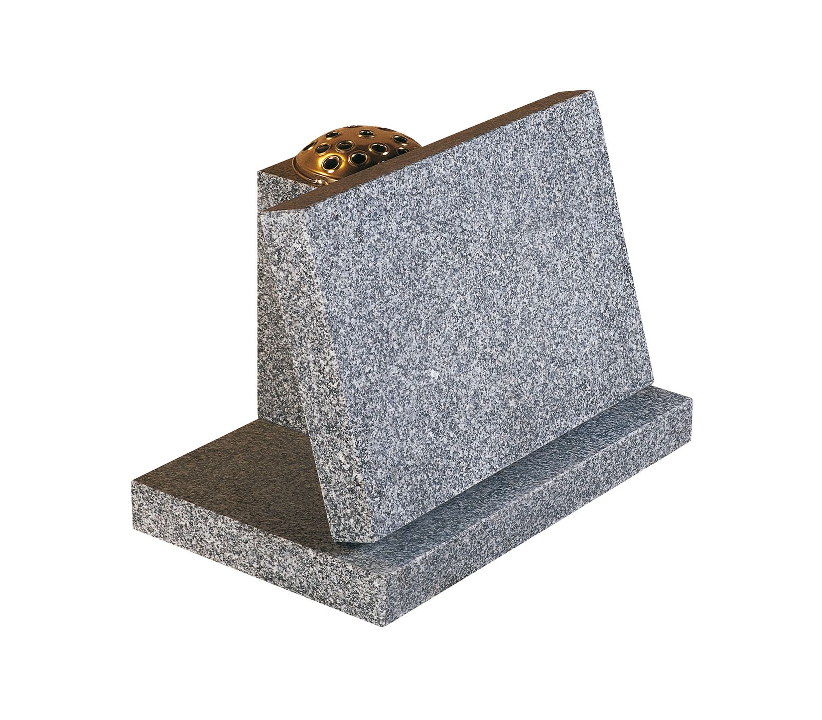 Lunar Grey Vase Rest Granite Cremation Memorial
