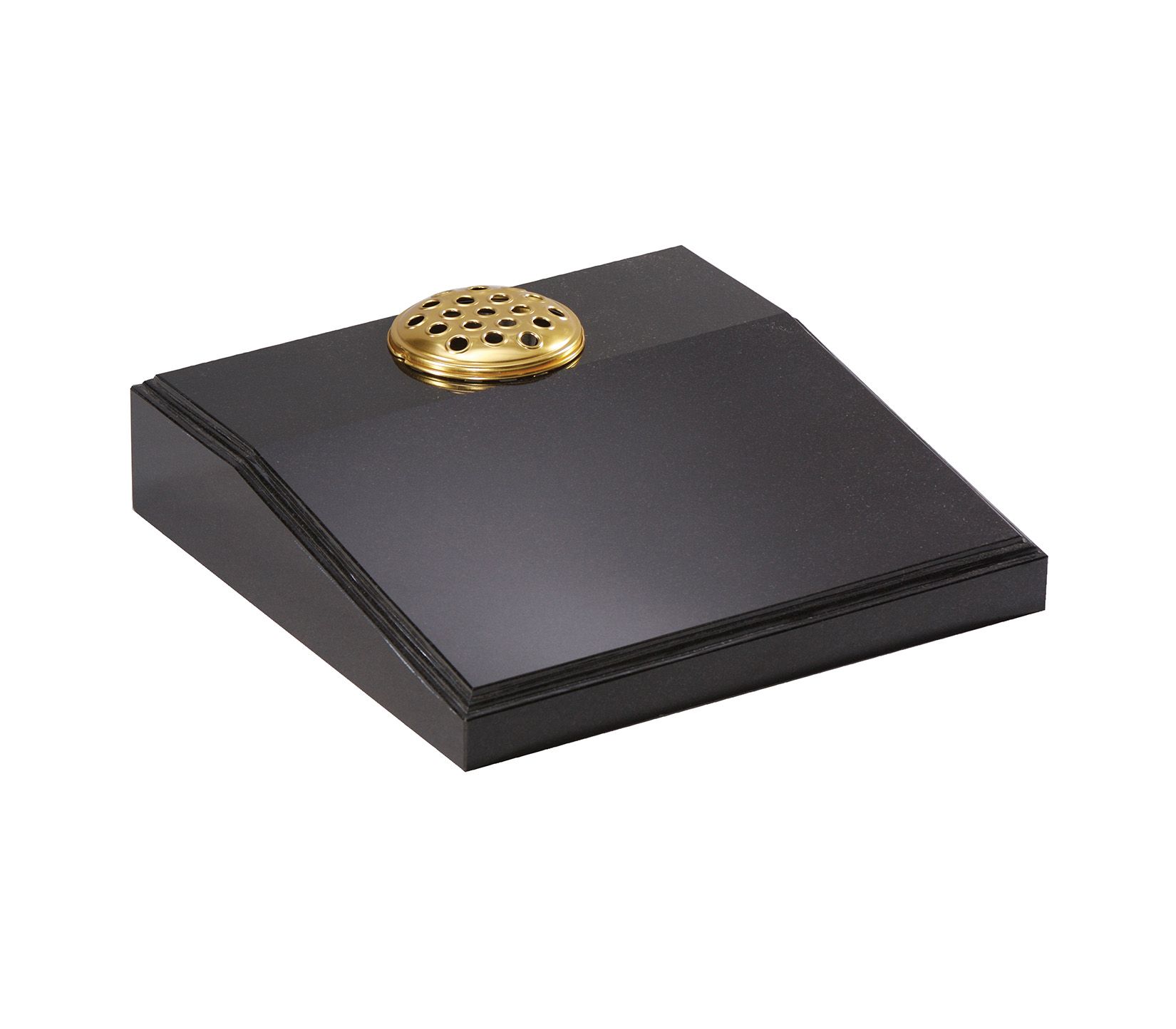 Black Moulded Edge Granite Cremation Desk Tablet