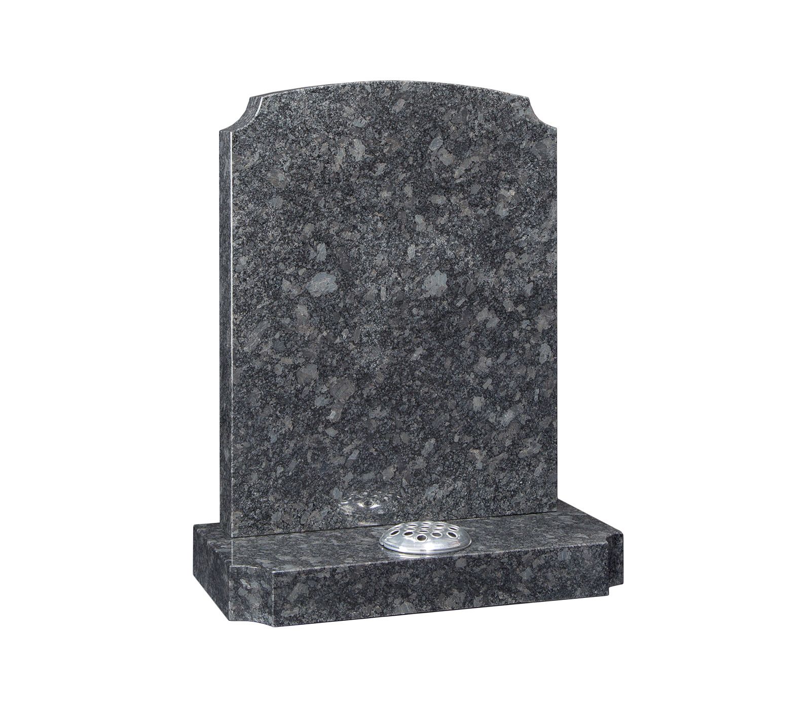 Steel Grey Scotia Corner Granite Memorial Headstone