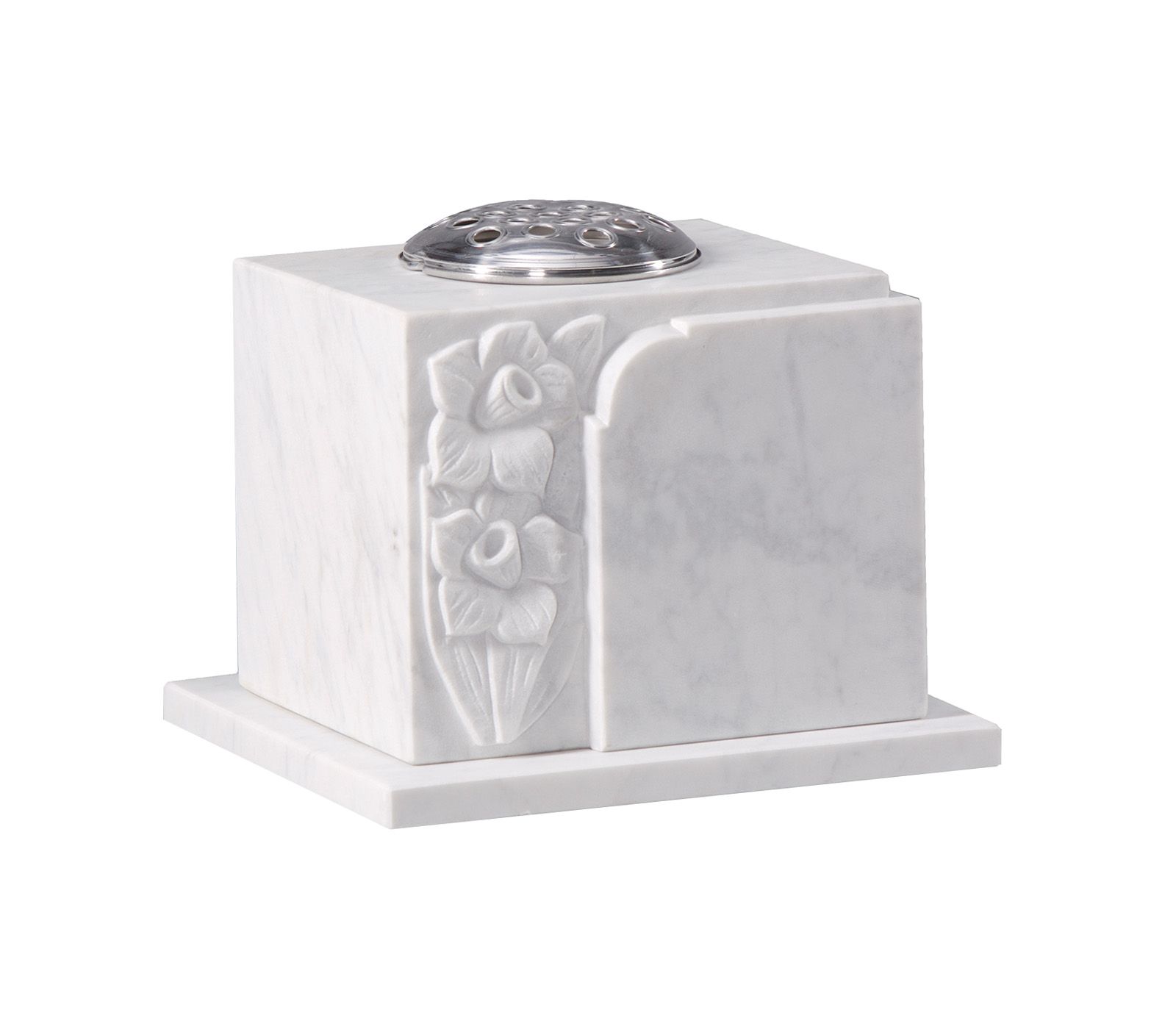 Marble Daffodil Cremation Vase