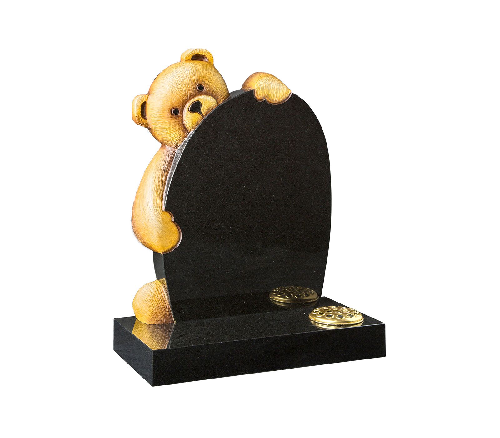 Black Granite Teddy Children’s Memorial Headstone