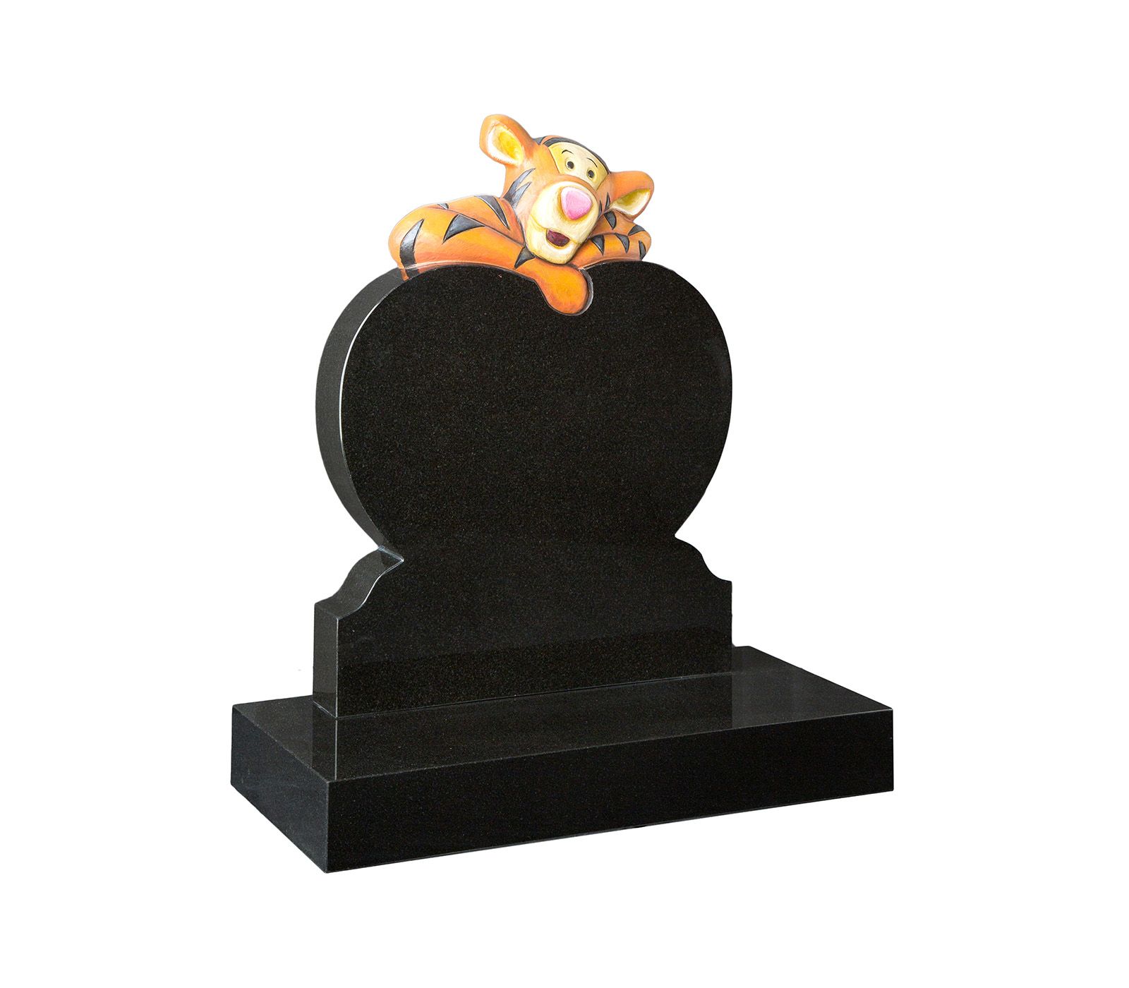 Black Granite Tigger Children’s Memorial Headstone