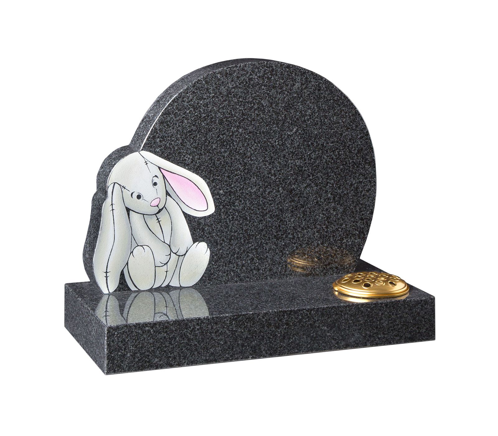 Flint Grey Granite Bunny Children’s Memorial Headstone
