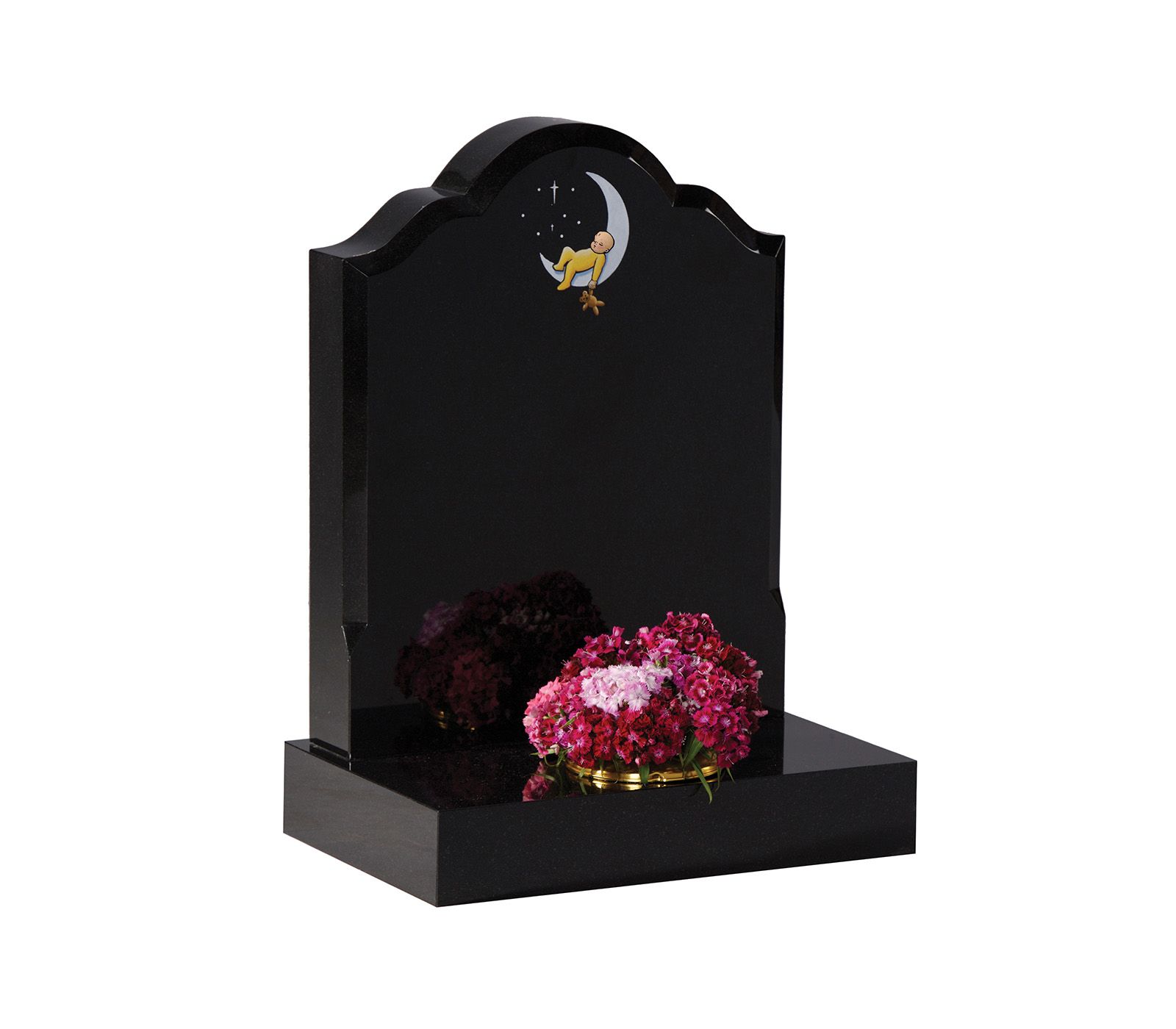 Black Granite Baby Clothes Children’s Memorial Headstone