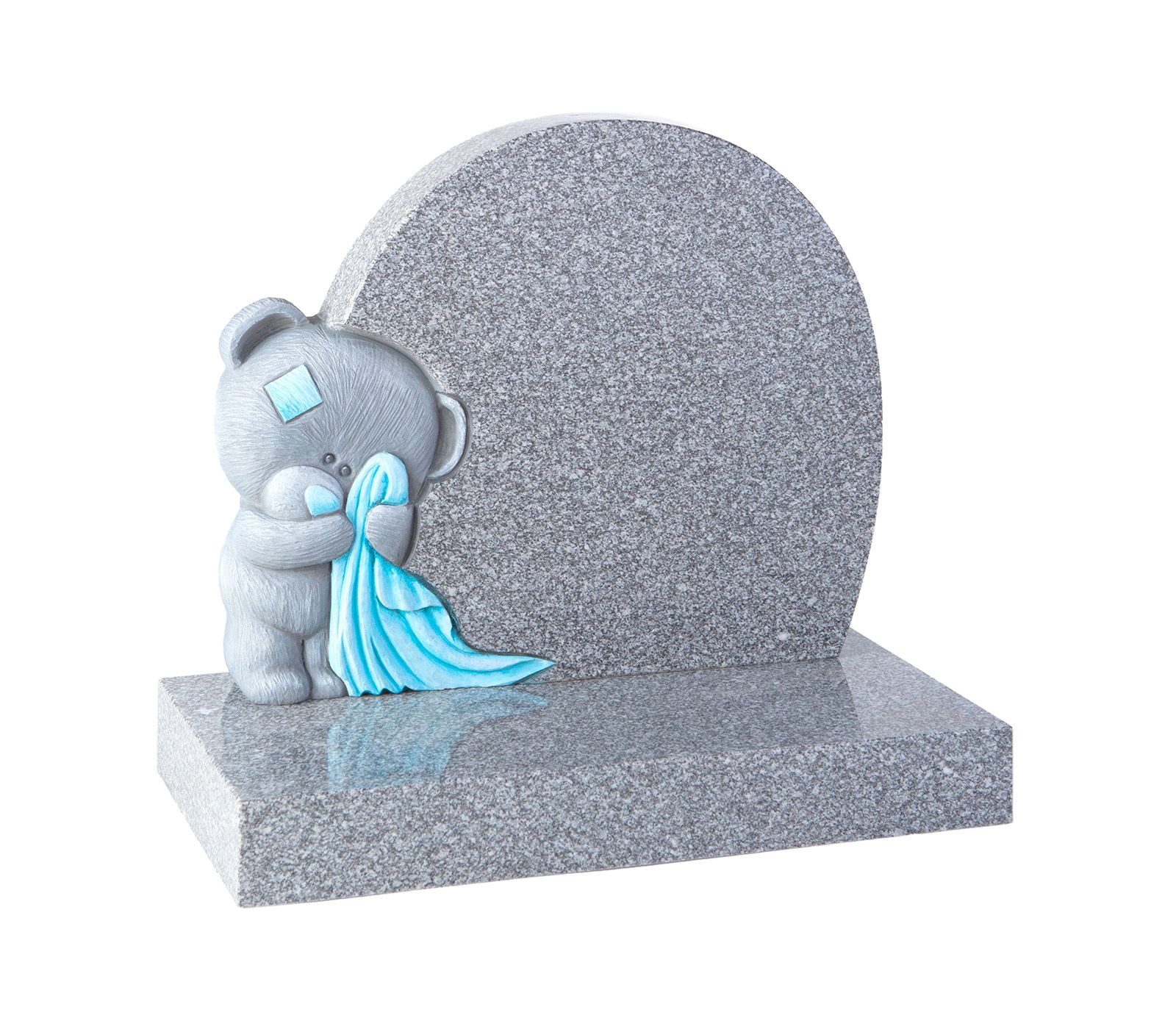 Lunar Grey Granite Blanket Teddy Children’s Memorial Headstone