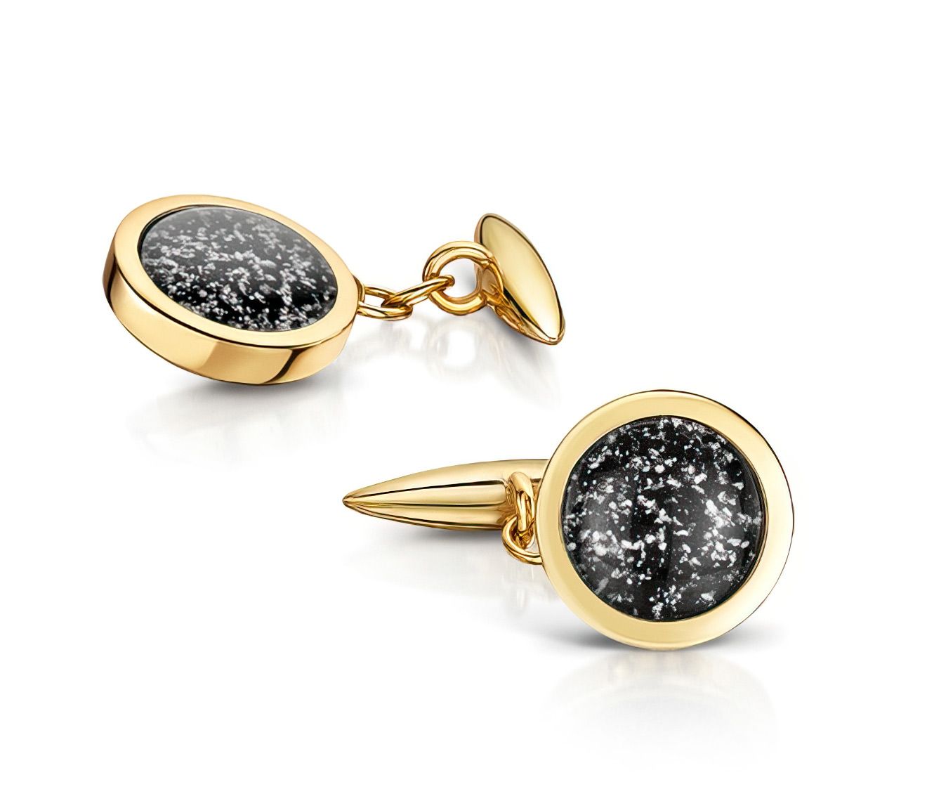 Black & Gold Classic Cufflinks