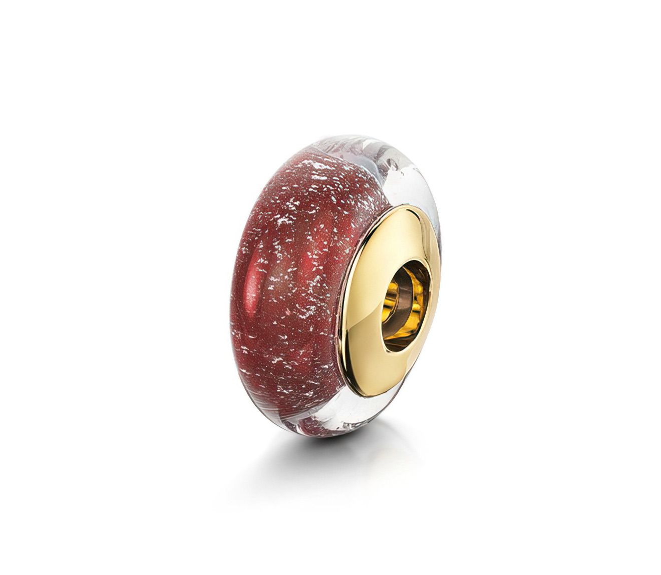 Red & Gold Charm Bead