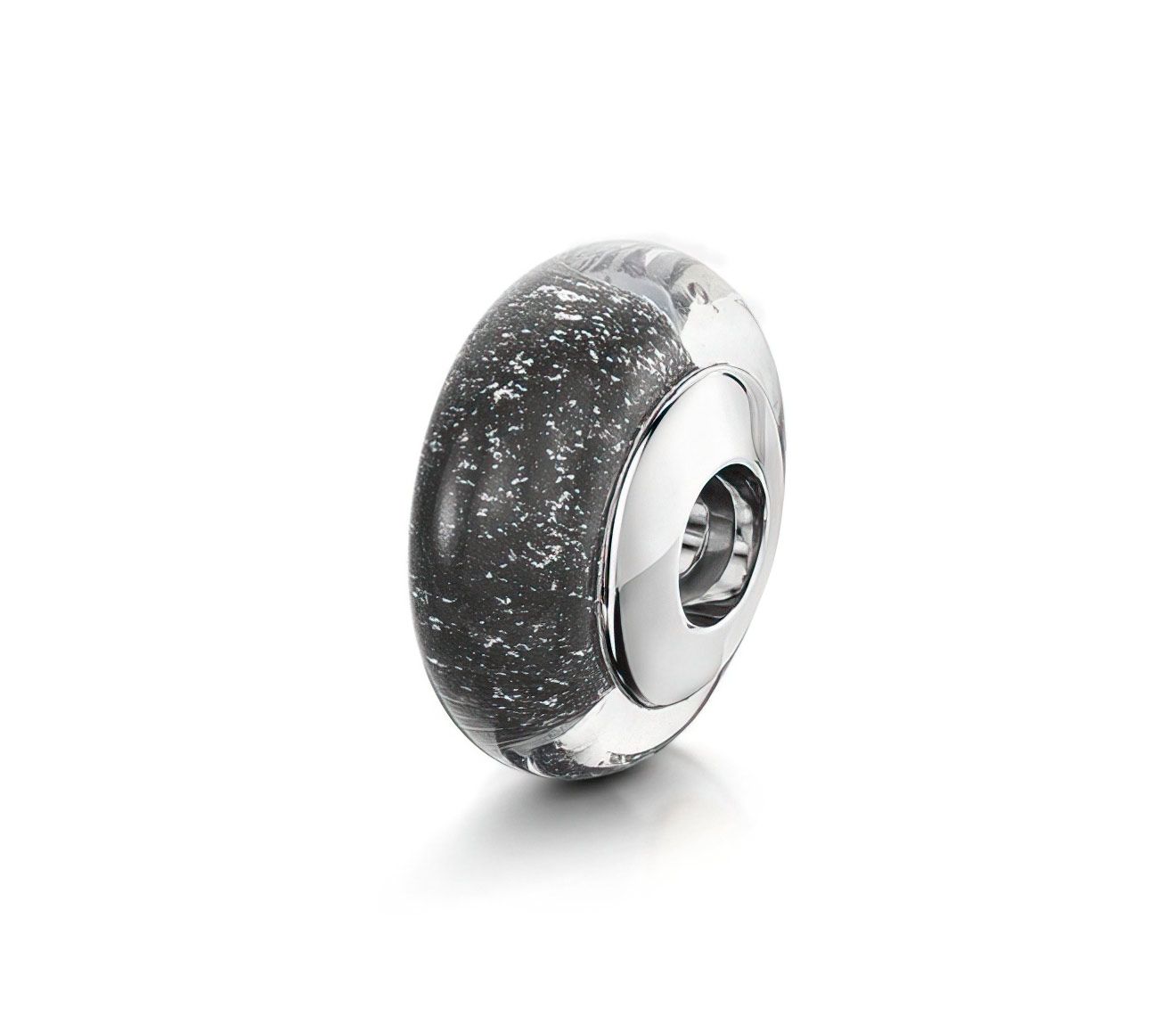 Black & Silver Charm Bead