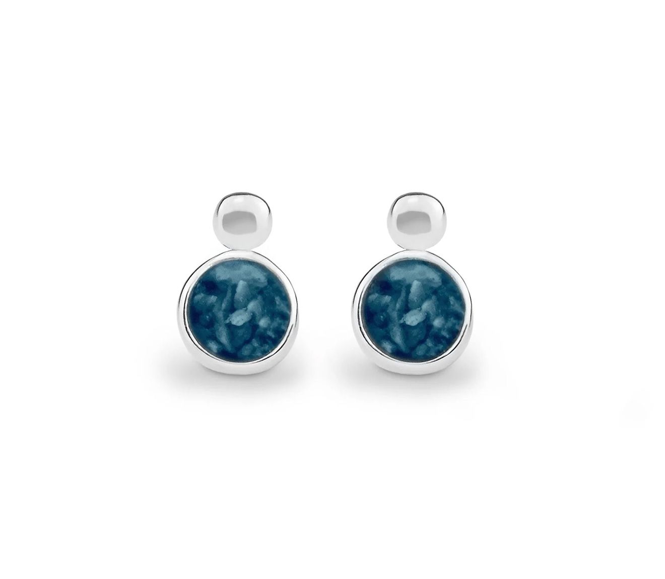 Blue & Silver Drop Earrings