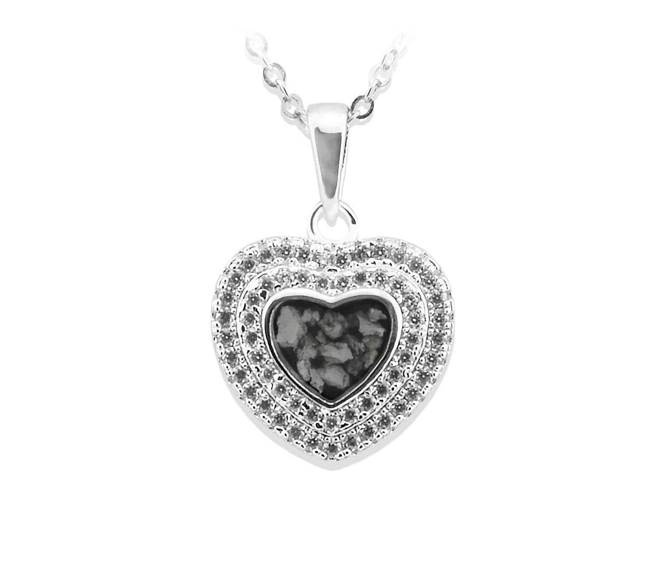 Black & Silver Cherish Pendant