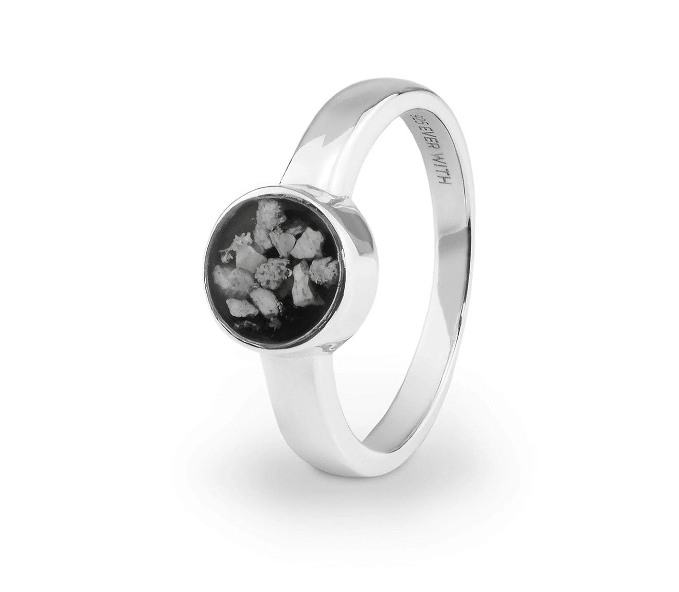 Black & Silver Classic Round Ring