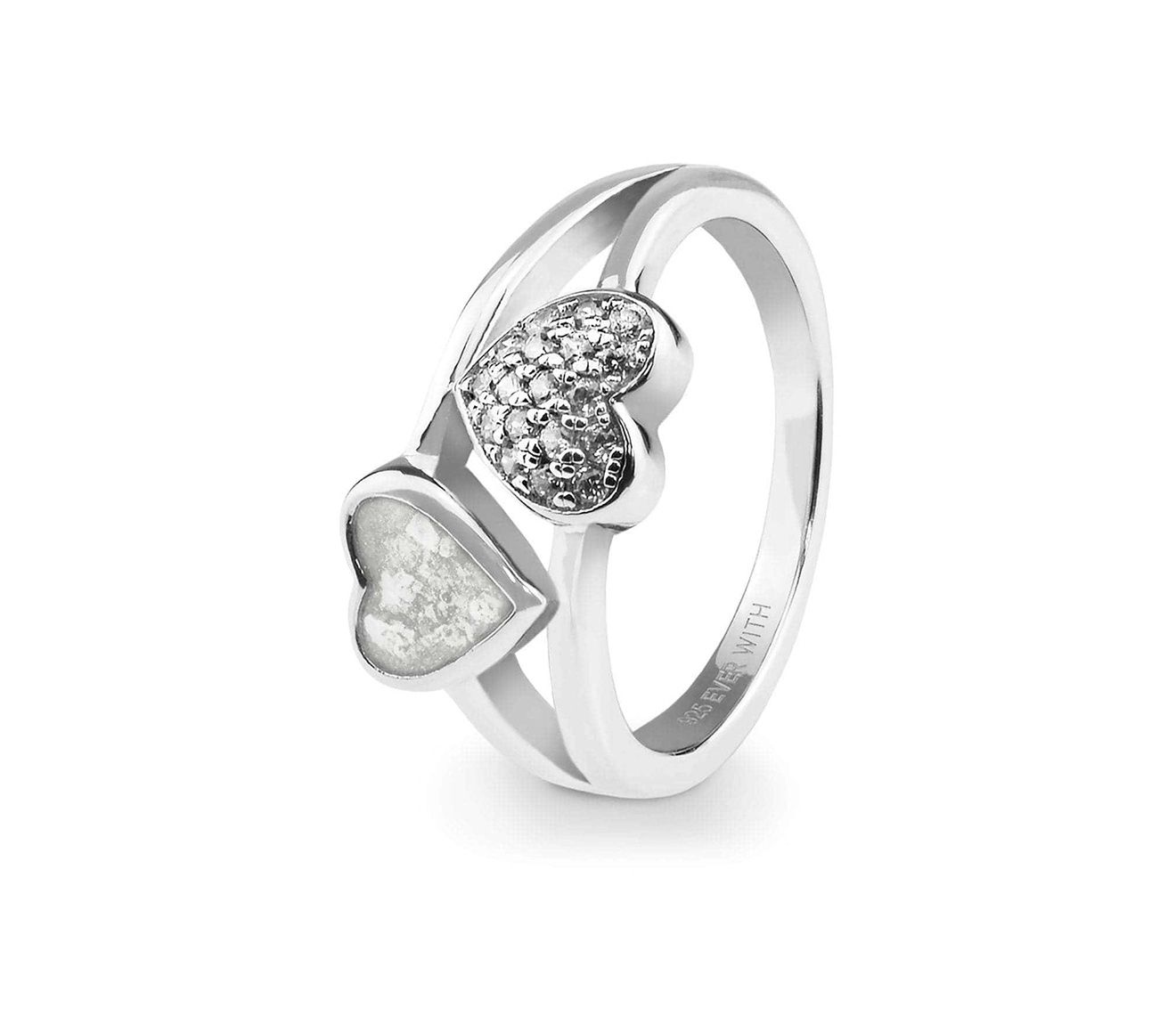 Clear & Silver Cherish Ring