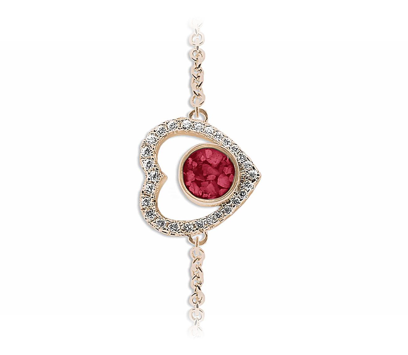 Red & Rose Gold Forever Bracelet