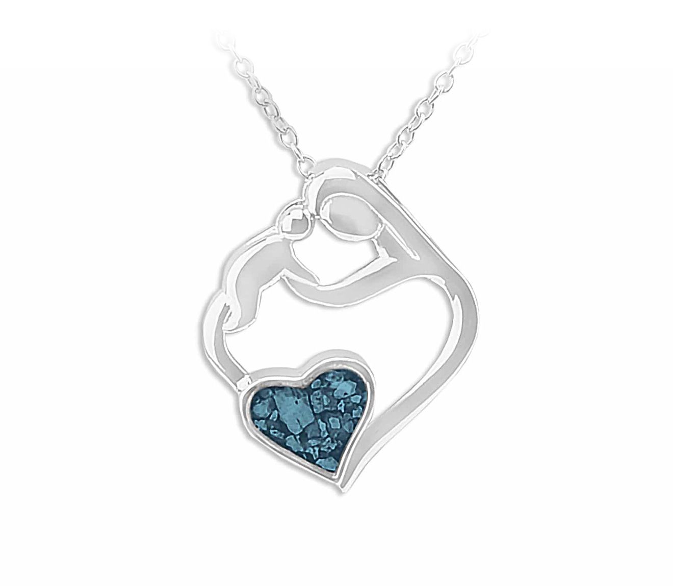 Blue & Silver Mother Pendant