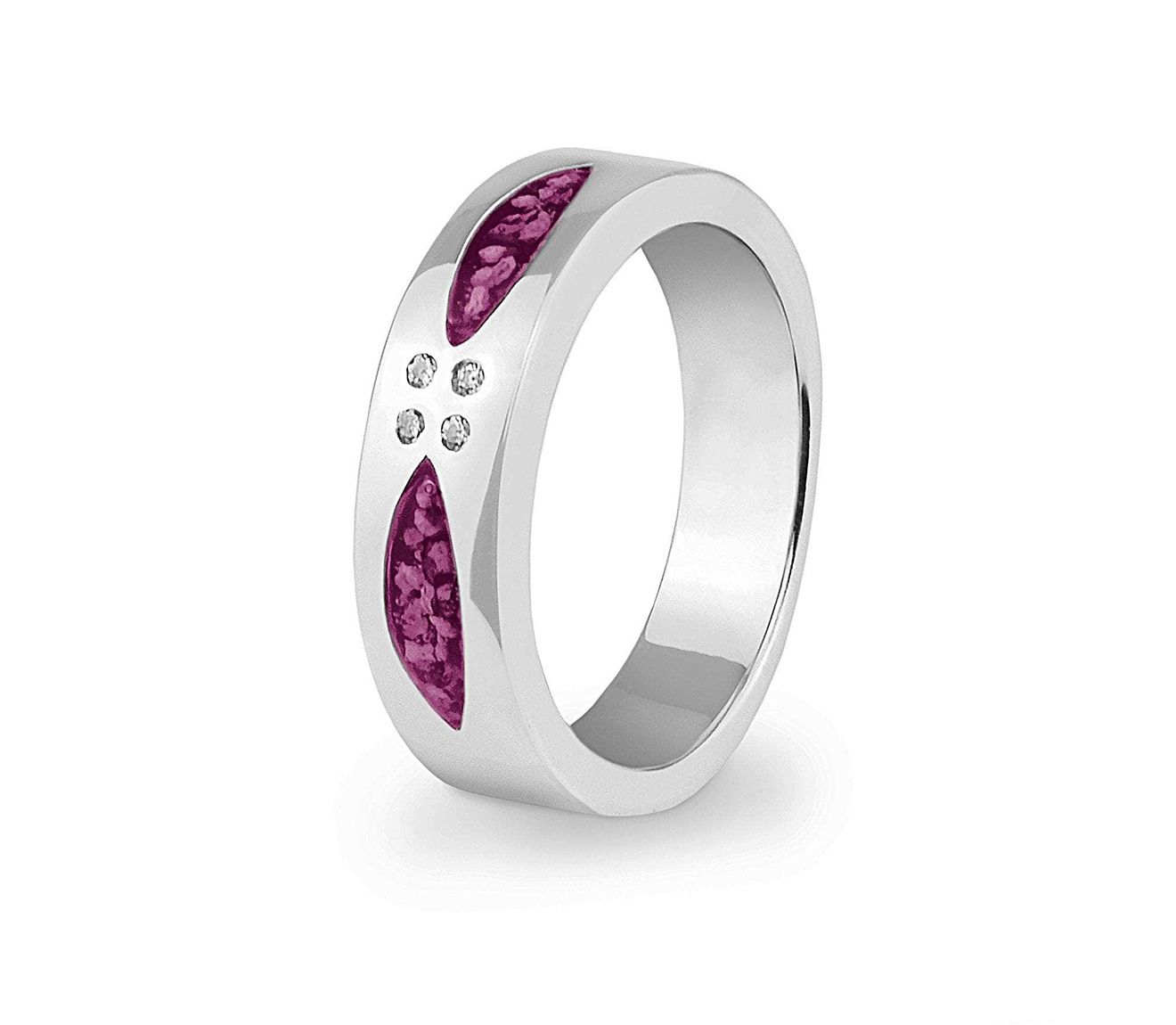 Purple & Silver Together Ring
