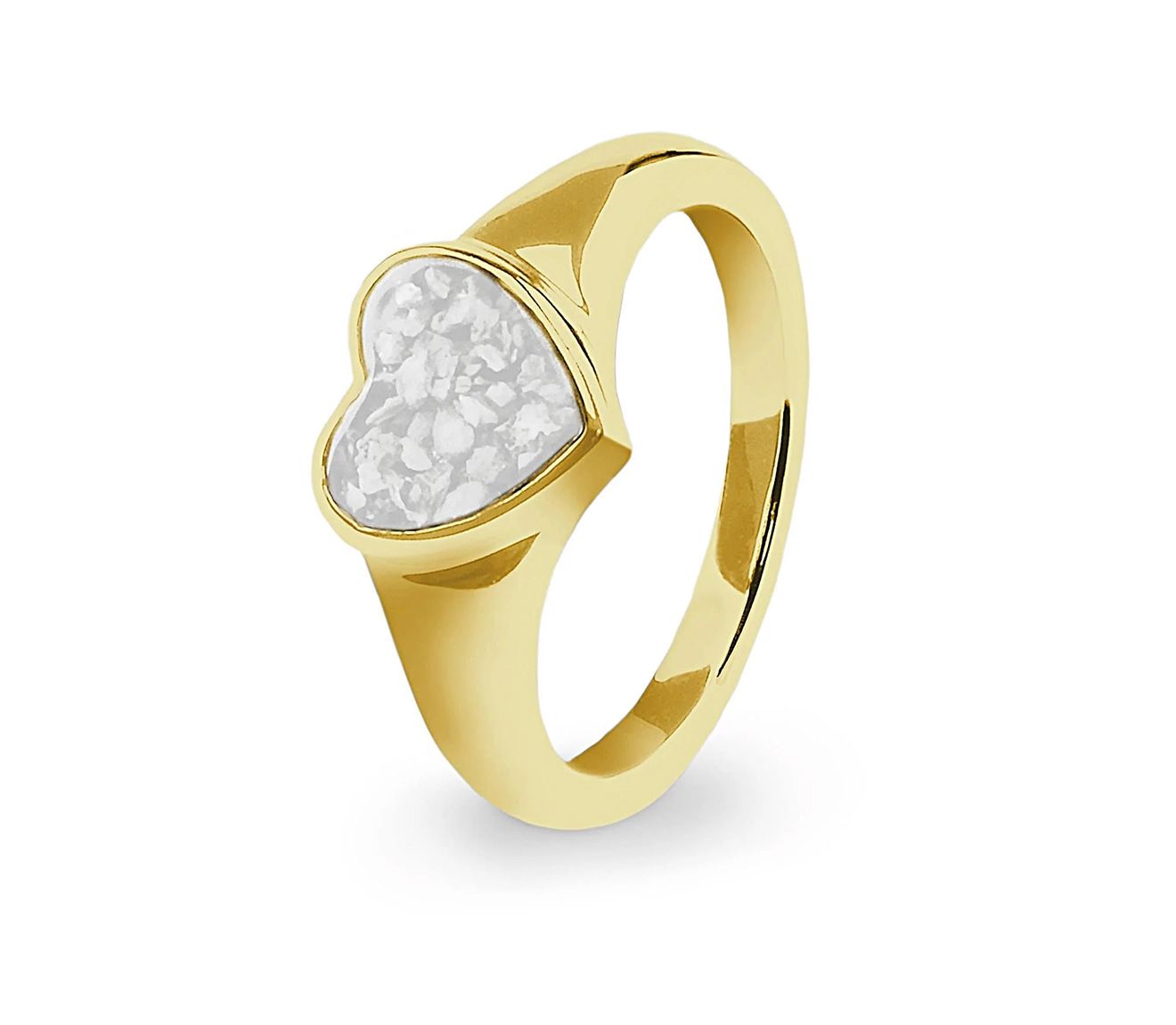 White & Gold Dearest Ring