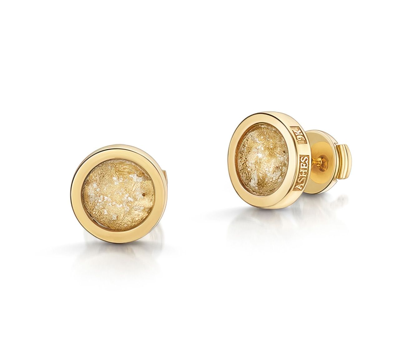 Clear & Gold Classic Earrings