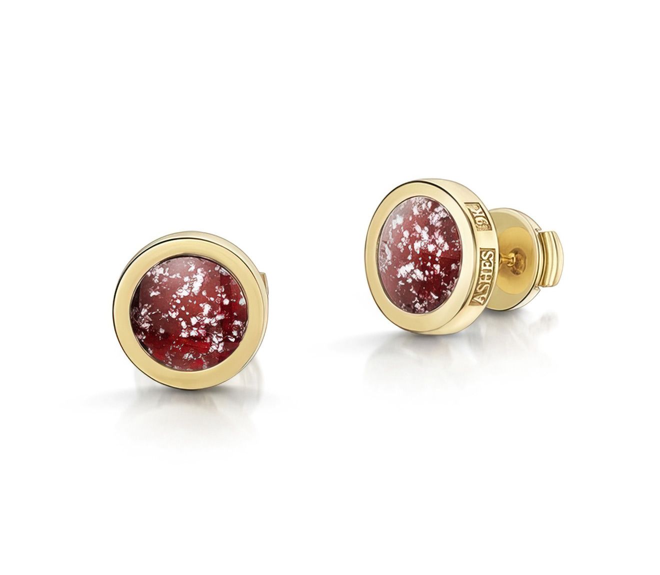 Ruby & Gold Classic Earrings