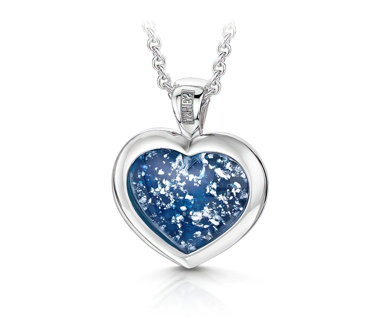 Blue & Silver Classic Heart Pendant