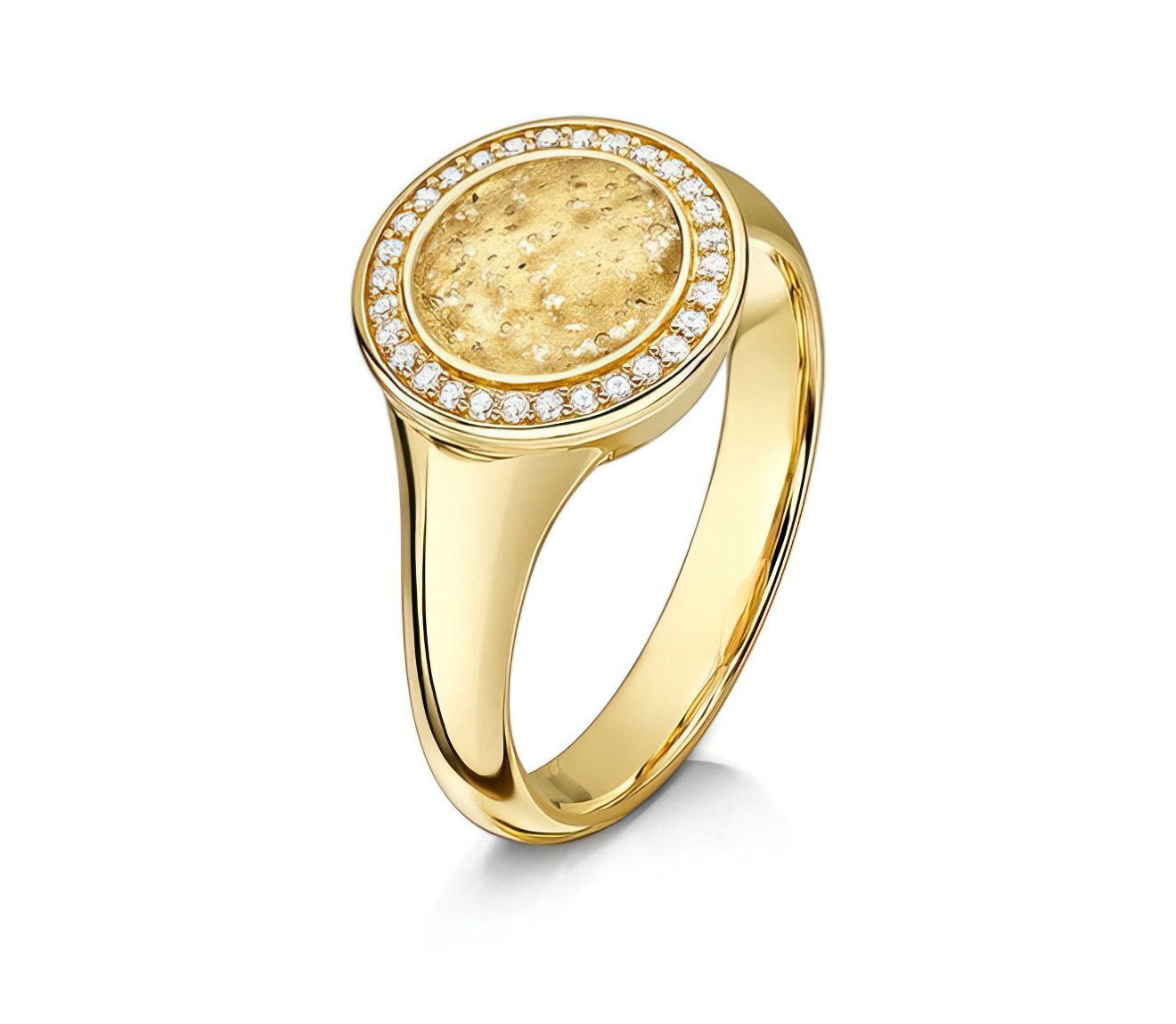 Clear & Gold Halo Tribute Ring