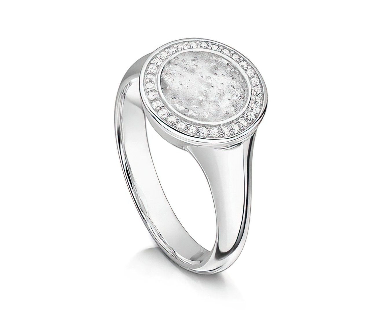 Clear & Silver Halo Tribute Ring