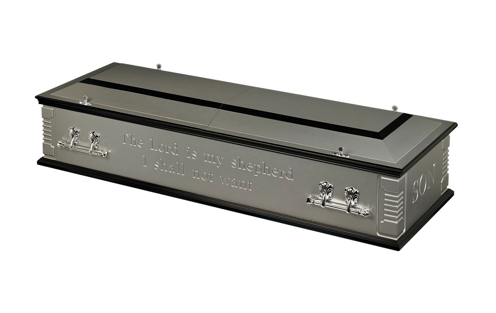 Britannia Casket Silver and Black