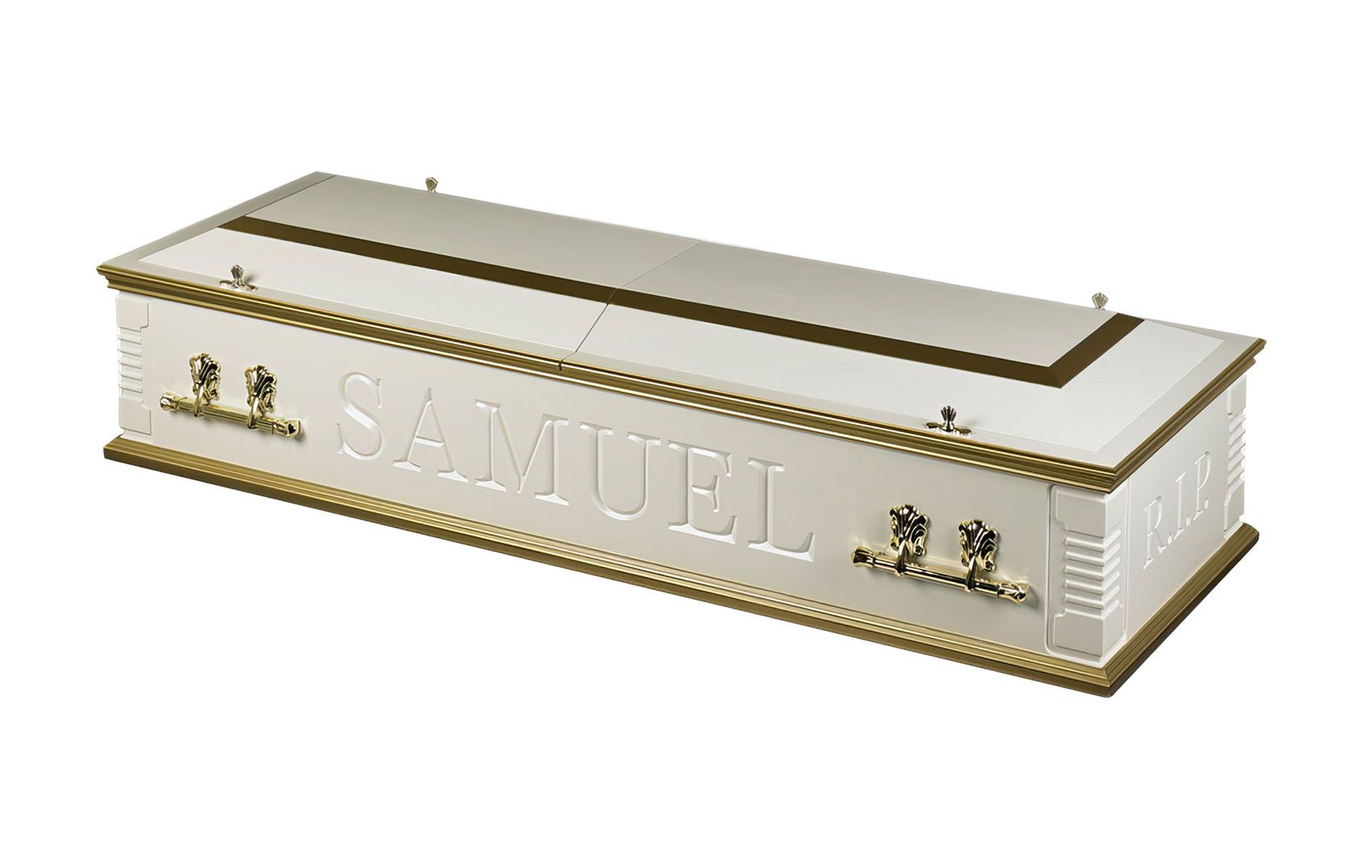Britannia White and Gold Artiste Casket