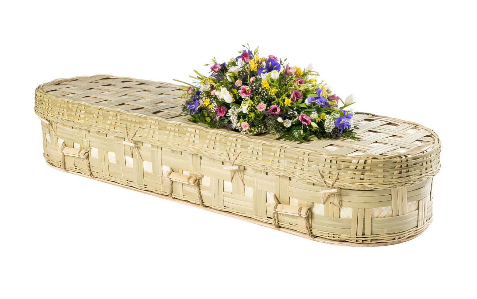 Bamboo Lattice Round Coffin