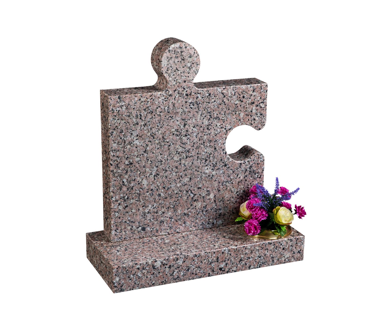 Barker Rosy Pink Granite Memorial Headstone