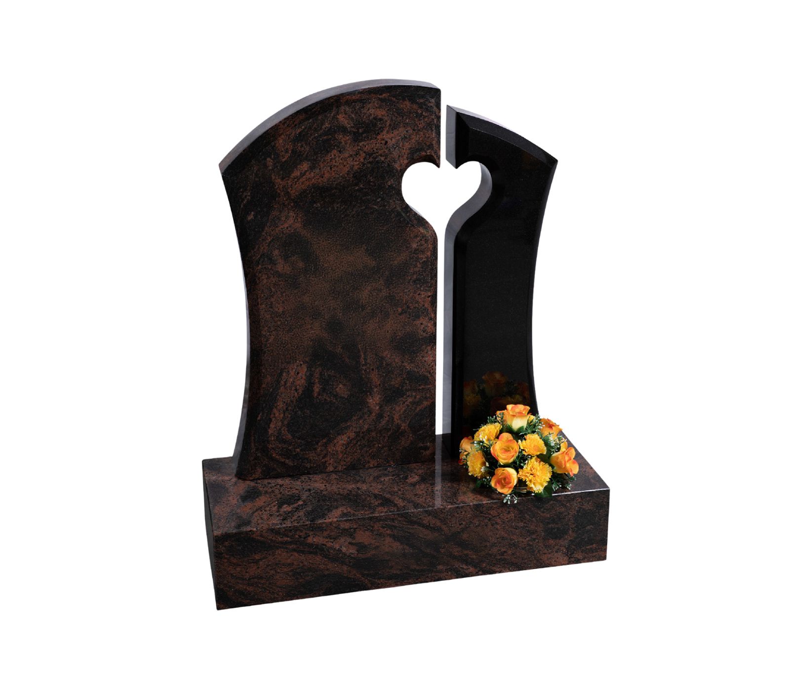 Brock Aurora Granite Memorial Headstone