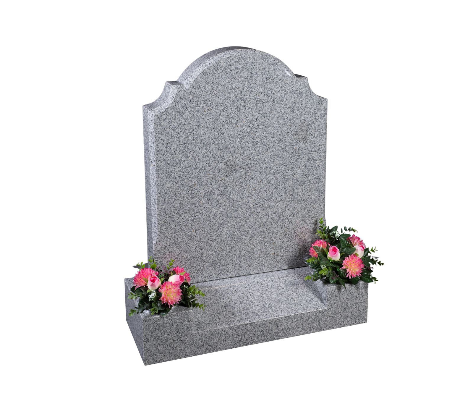 Coleby Silver Grey Granite Memorial Headstone