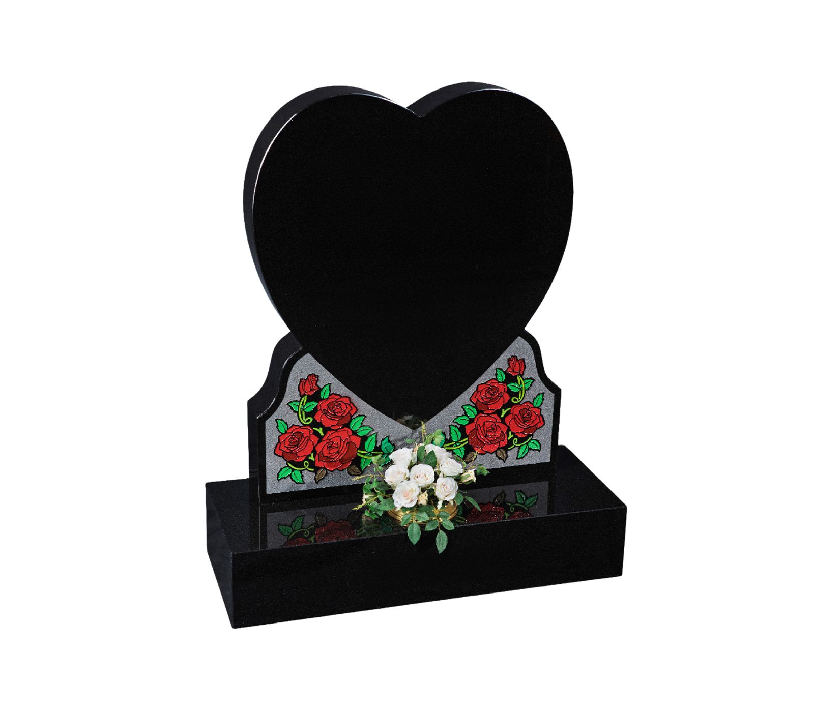 Cooper Black Granite Memorial Headstone