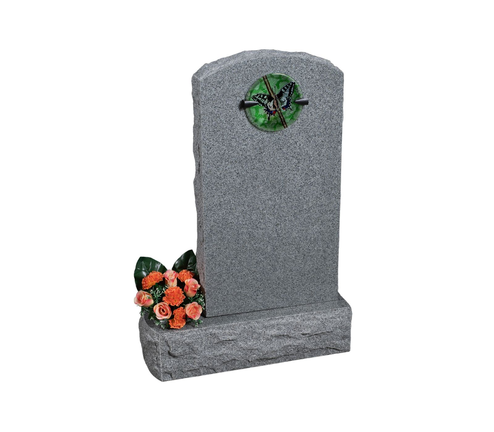 Cromar Karin Grey Granite Memorial Headstone