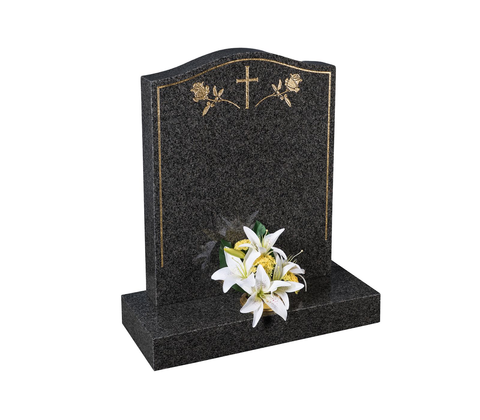 Faith Black Granite Memorial Headstone