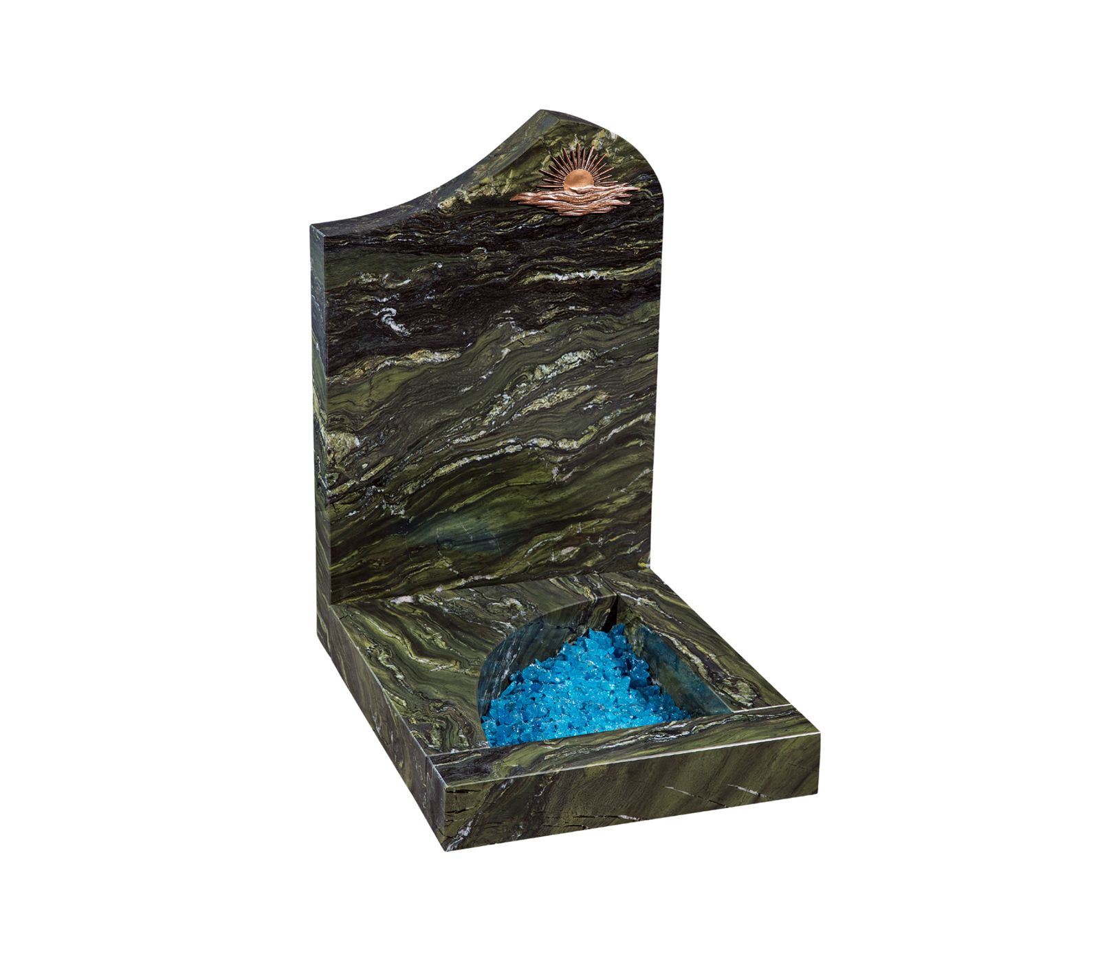 Fox Green Granite Memorial Headstone