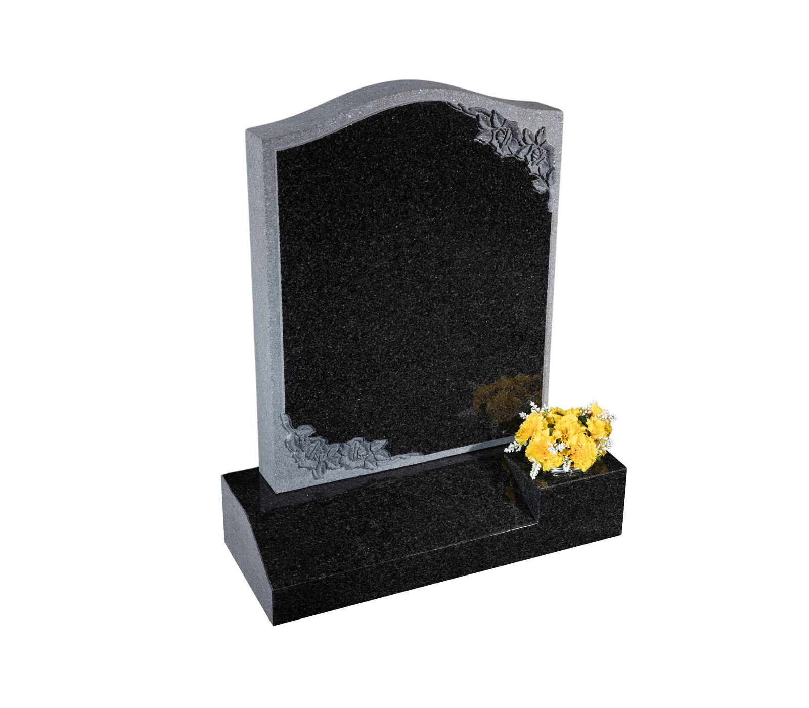 Gerrard Grey Granite Memorial Headstone