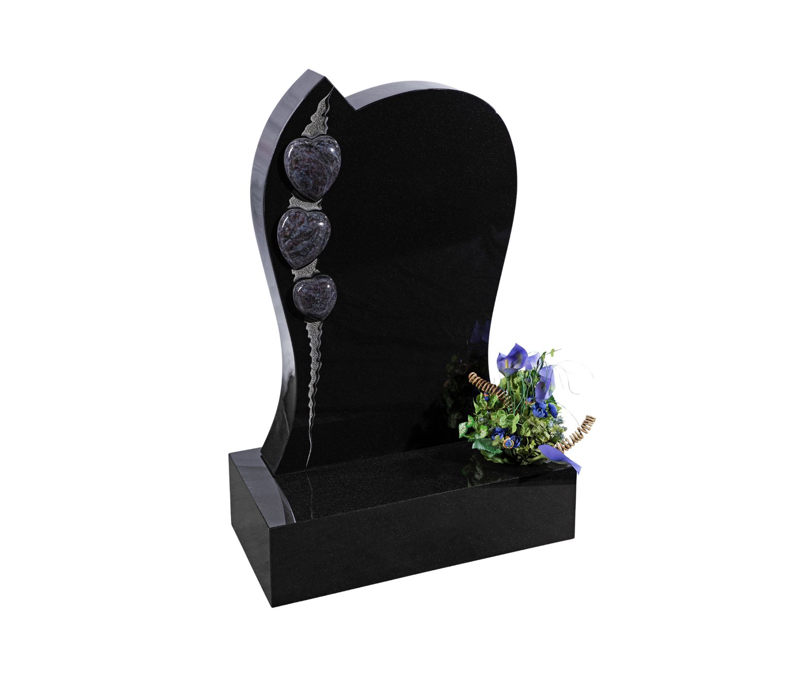Jamieson Black Granite Memorial Headstone
