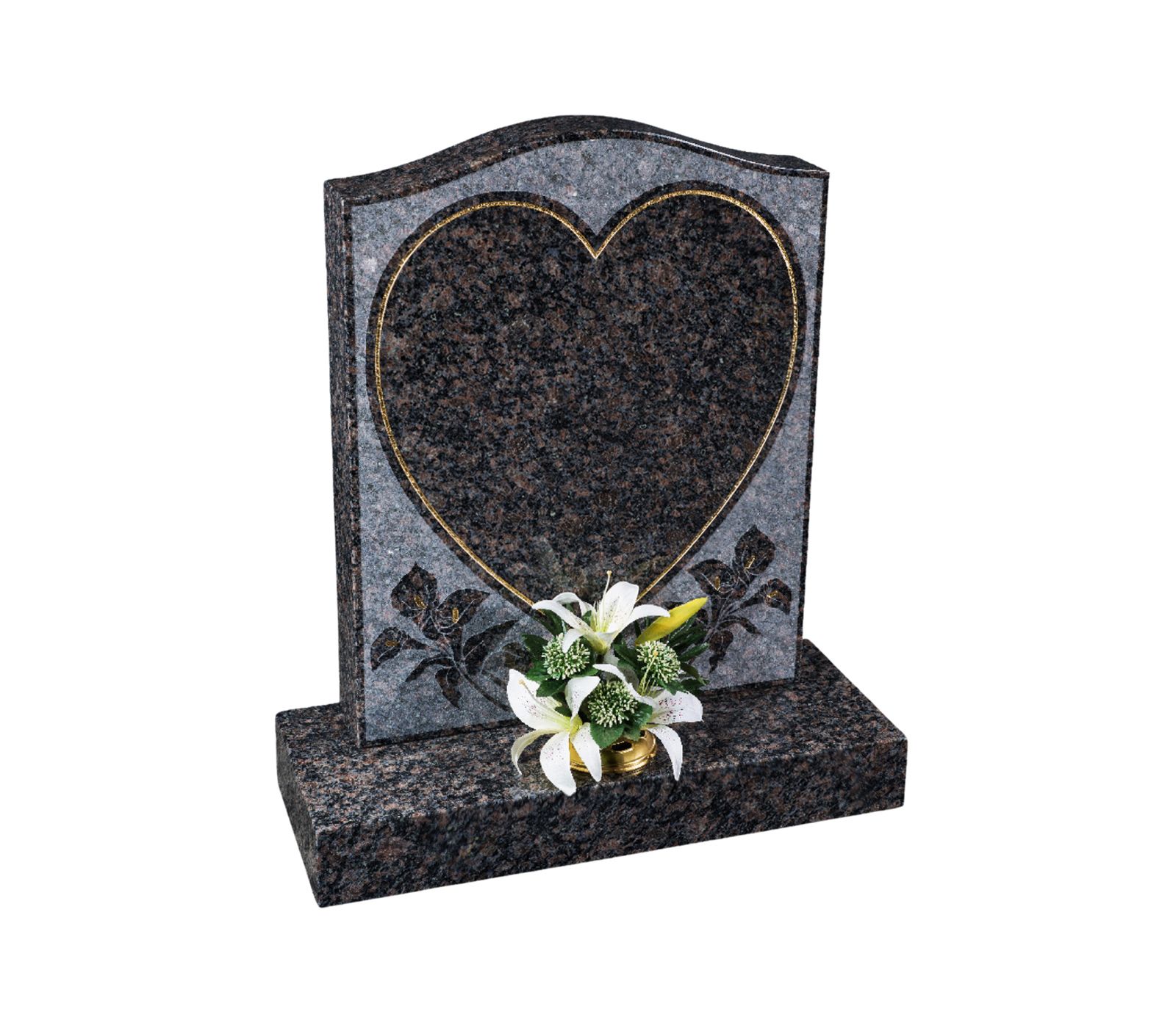 Patel Blue Granite Memorial Headstone