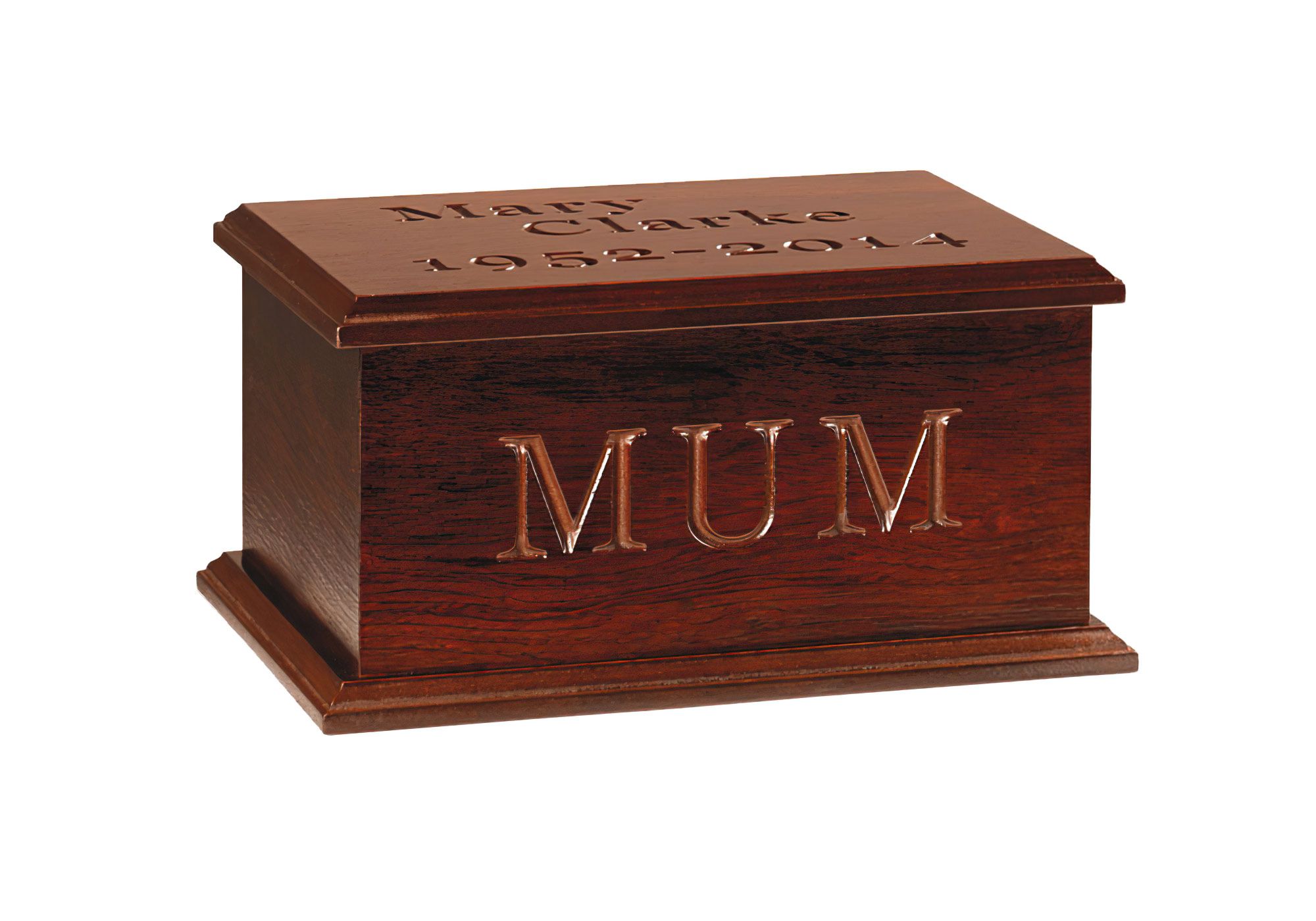 Artiste Mahogany Ashes Casket