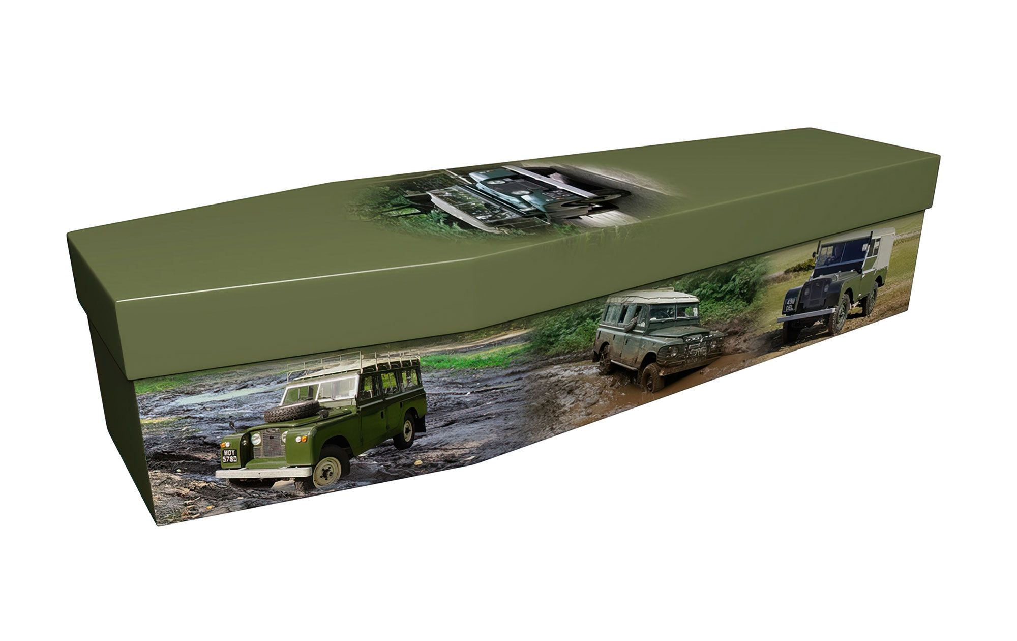 Landrover Cardboard Coffin