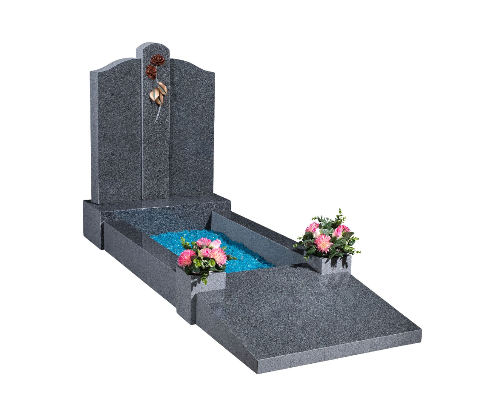 Archer Grey Granite Kerbset Memorial
